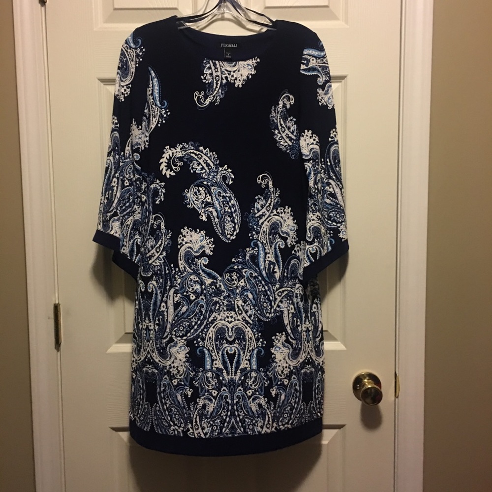 Beautiful blue with paisley design dress